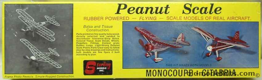 Sterling Peanut Monocoupe and Citabria Peanut Scale, P-2 plastic model kit